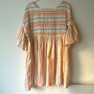 Free People Striped Multicolor Tunic Dress